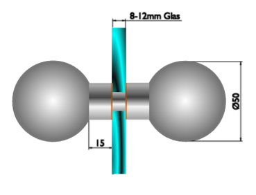 Glastürknopfpaar 002